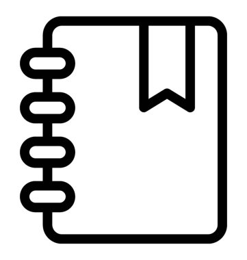 Günlüğü vektör satırı simgesi