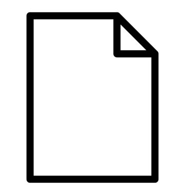 belge vektör çizgisi simgesi