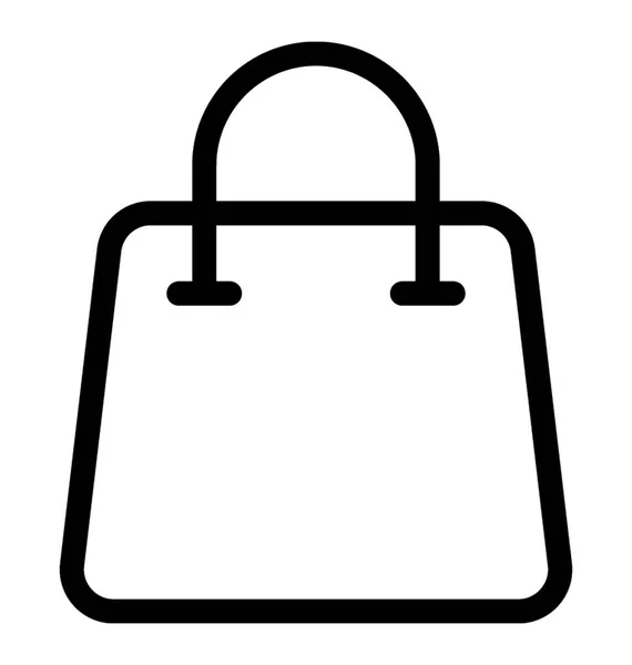 Handtasche Vektor Line Symbol — Stockvektor