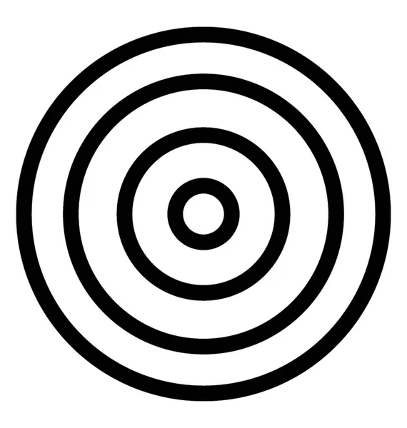 Ikona Čáry Bullseye Vektor — Stockový vektor