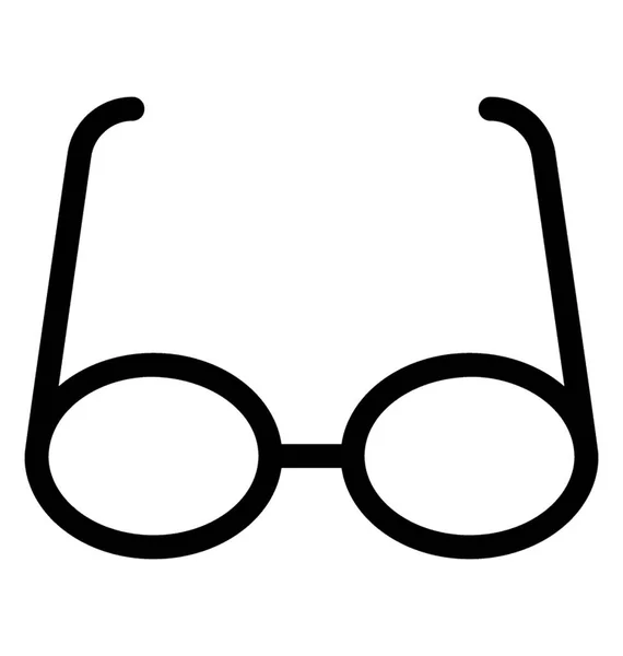 Gafas Vector Line Icono — Vector de stock