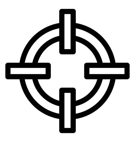 十字ベクトル線アイコン — ストックベクタ