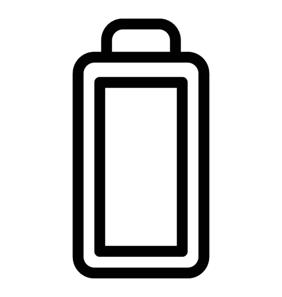 Icône Ligne Vecteur Batterie — Image vectorielle