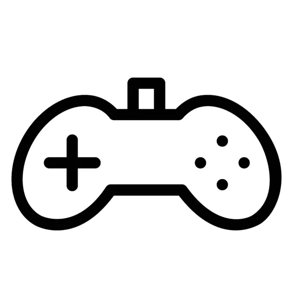 Gamepad Wektor Linii Ikona — Wektor stockowy