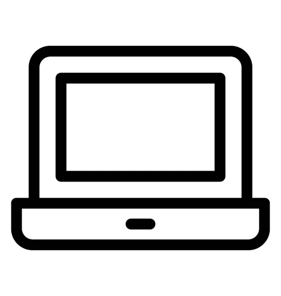 Ikona Wektora Laptopa — Wektor stockowy