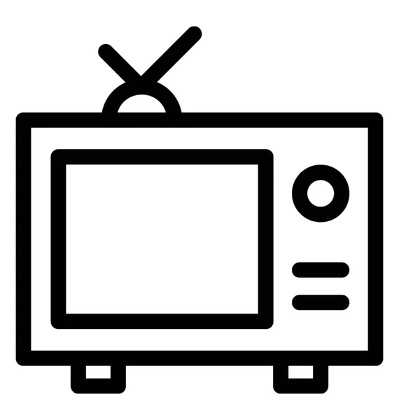 Телевизионная Векторная Икона — стоковый вектор