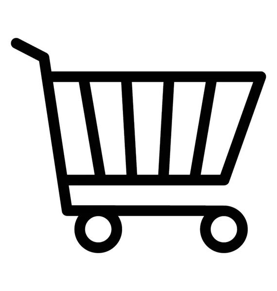 Trolley Vector Line Icono — Vector de stock