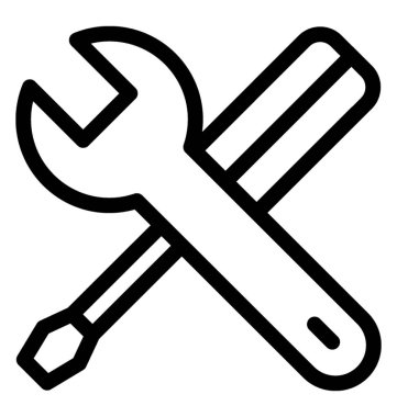 Tercihler vektör satırı simgesi