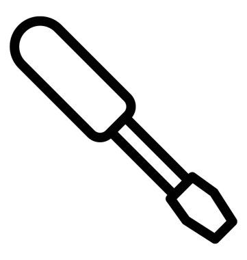 tornavida vektör çizgisi simgesi