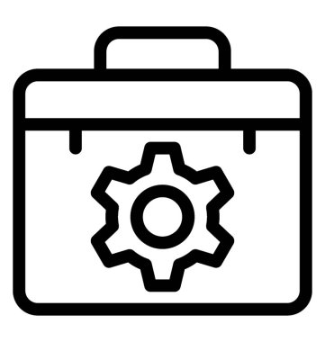 Alet kutusunu vektör satırı simgesi