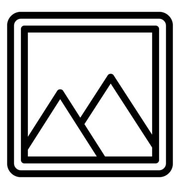 Manzara vektör satırı simgesi