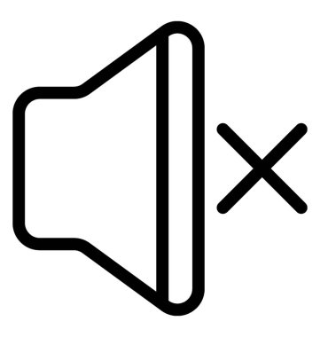 Sessiz vektör satırı simgesi