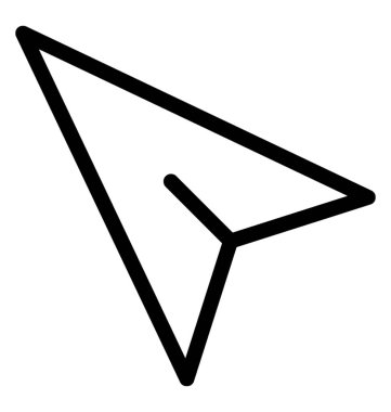 Haritacılık vektör satırı simgesi