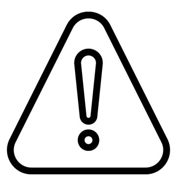 Uyarı vektör satırı simgesi