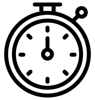 Kronometre vektör çizgisi simgesi