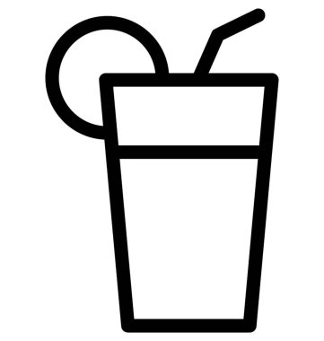 meyve suyu vektör çizgisi simgesi