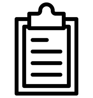 Rapor vektör satırı simgesi