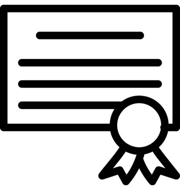 Tıbbi lisans vektör satırı simgesi