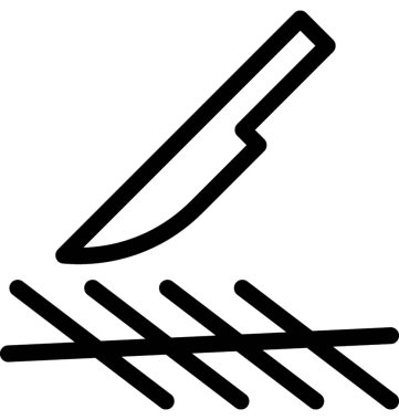 Cerrahi vektör satırı simgesi