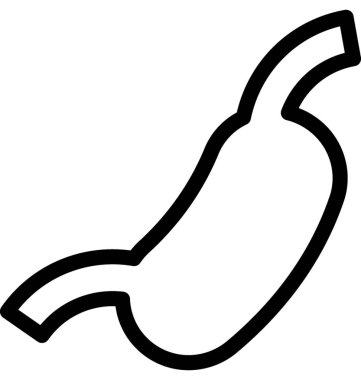 Mide vektör satırı simgesi