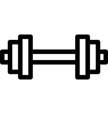 Dumbbell vektör satırı simgesi