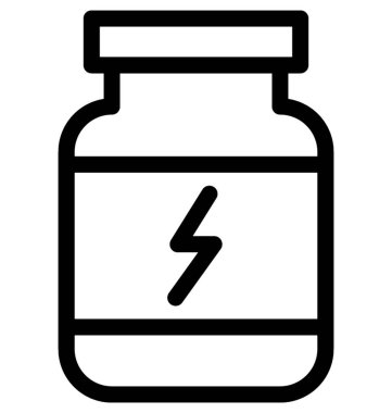 Gıda takviyesi vektör satırı simgesi