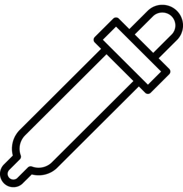 Damlalık vektör satırı simgesi