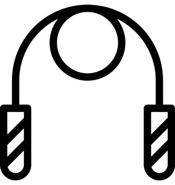 Atlama ipi vektör satırı simgesi