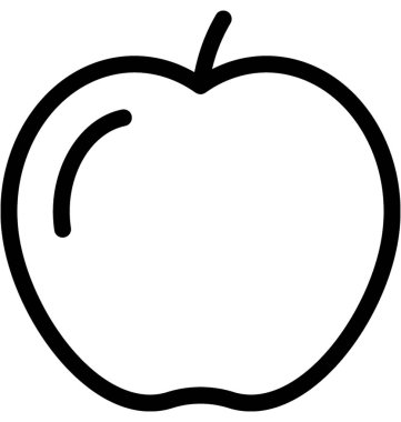 Apple vektör satırı simgesi