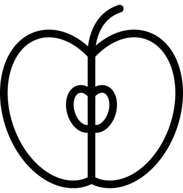 Apple vektör satırı simgesi