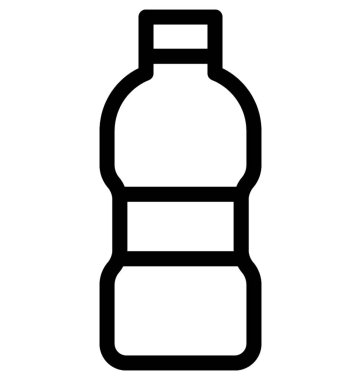 Su şişesi vektör satırı simgesi