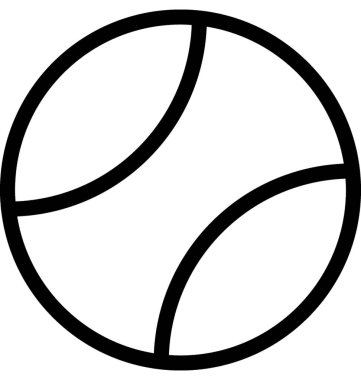 Top vektör satırı simgesi