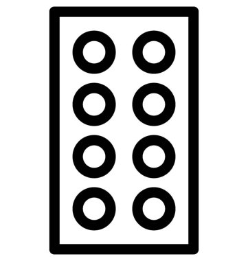 Hapları şerit vektör satırı simgesi