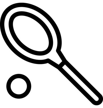 Tenis vektör satırı simgesi