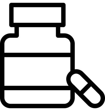 Gıda takviyesi vektör satırı simgesi