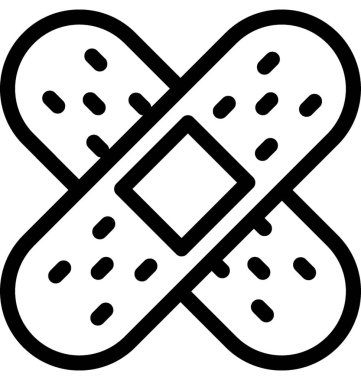 Bandaj vektör satırı simgesi