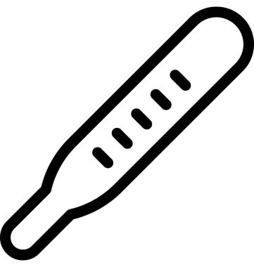 termometre vektör çizgisi simgesi