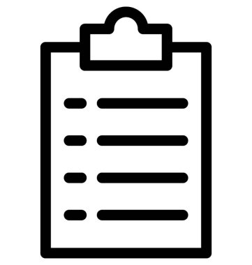 Rapor vektör satırı simgesi