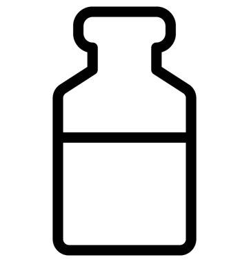 Tıp kavanoz vektör satırı simgesi