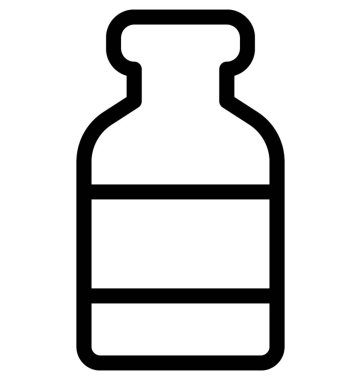 Tıp kavanoz vektör satırı simgesi