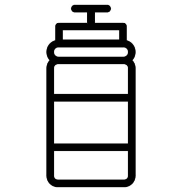 Su şişesi vektör satırı simgesi