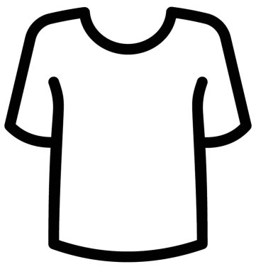 shirt vektör çizgisi simgesi