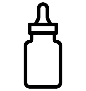 Bebek şişe vektör satırı simgesi