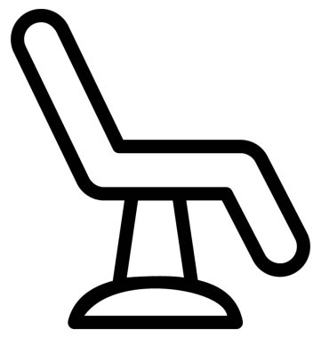 Diş check-up vektör satırı simgesi