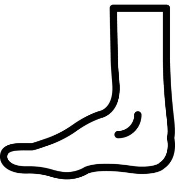 Ayak vektör satırı simgesi