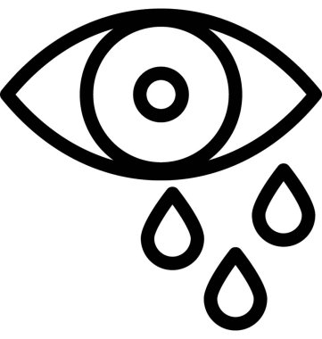 Göz küresi vektör satırı simgesi