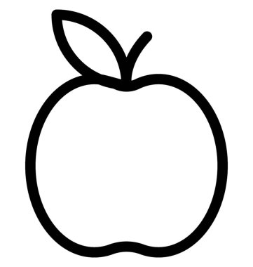 Apple vektör satırı simgesi