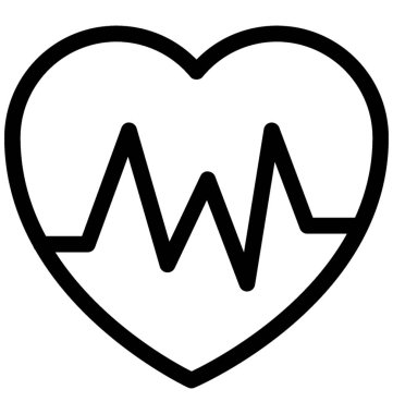 Yaşam çizgisi vektör satırı simgesi