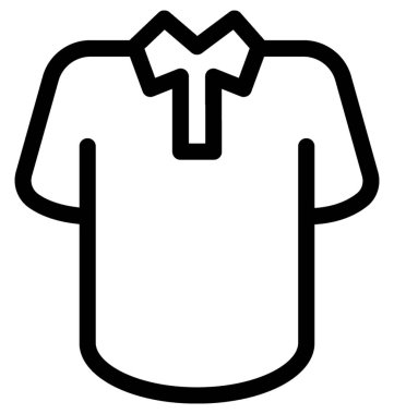 shirt vektör çizgisi simgesi