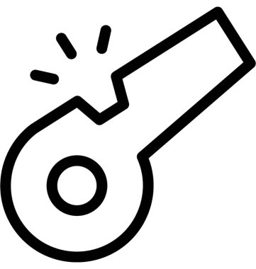 Vektör satırı simgesi ıslık